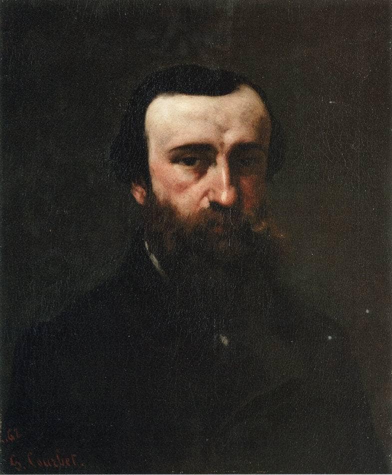 Portrait of Monsieur Nicolle by Gustave Courbet — hand-painted portrait oil painting reproduction on canvas