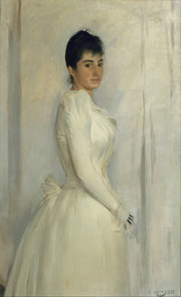 Portrait of Montserrat Carbó by Ramon Casas — hand-painted portrait oil painting reproduction on canvas