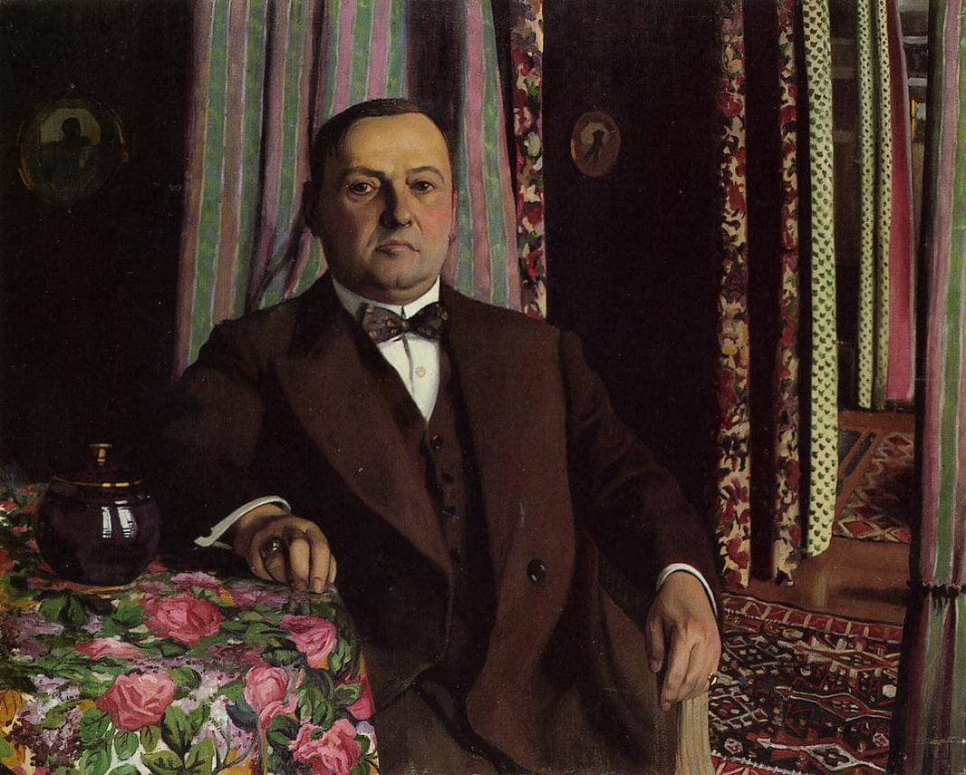 Portrait of Mr. Hasen by Felix Vallotton — hand-painted portrait oil painting reproduction on canvas