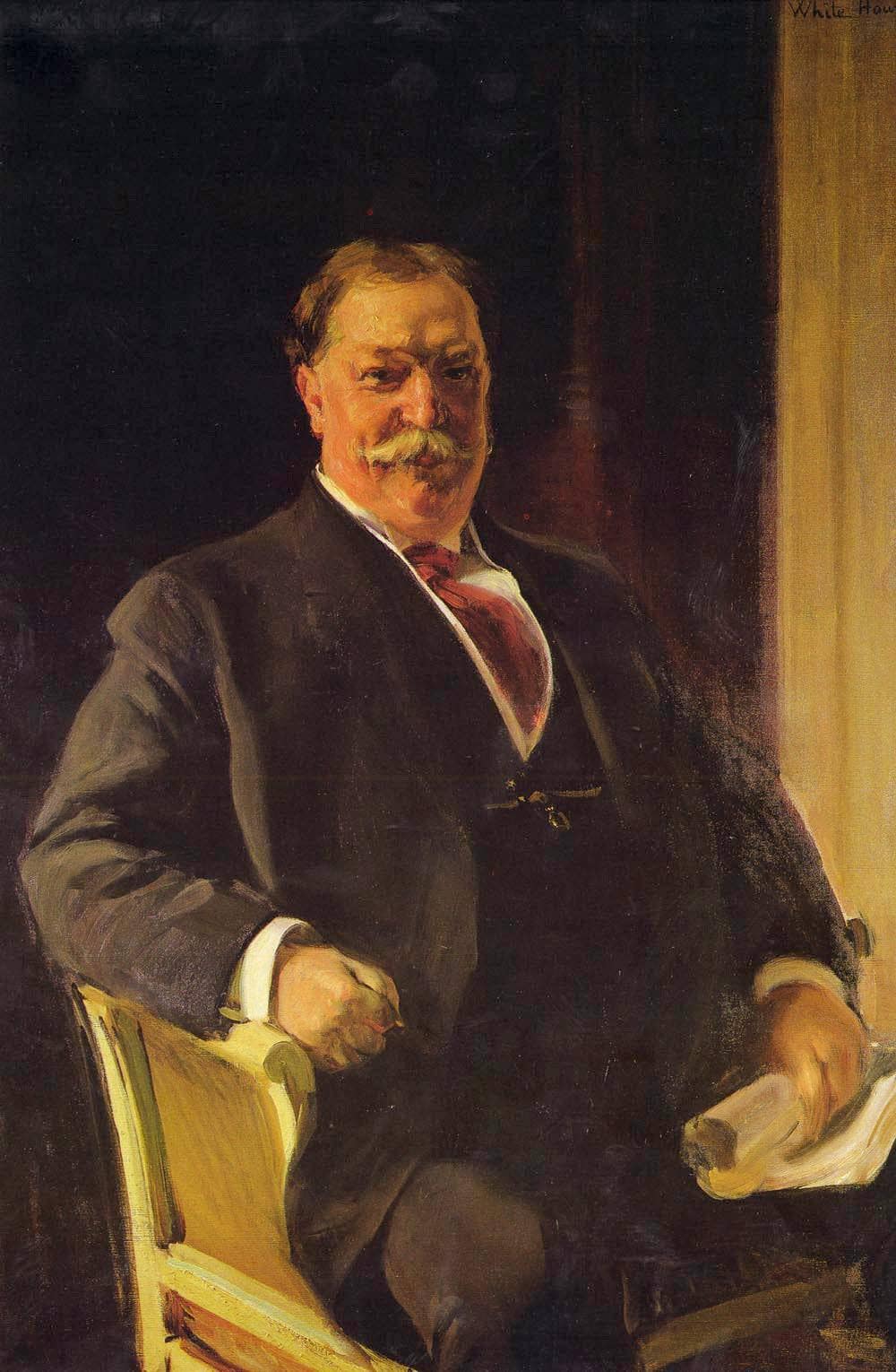 Portrait of Mr. Taft, President of the United States by Joaquín Sorolla — hand-painted portrait oil painting reproduction on canvas