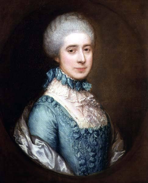 Portrait of Mrs. Awse by Thomas Gainsborough — hand-painted portrait oil painting reproduction on canvas