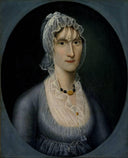 Portrait of Mrs. Barbara Baker Murphy by Joshua Johnson — hand-painted portrait oil painting reproduction on canvas