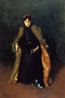 Portrait of Mrs.C. (Alice Gerson Chase) by William Merritt Chase — hand-painted portrait oil painting reproduction on canvas