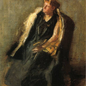 Portrait of Mrs. Hubbard (sketch) by Thomas Eakins — Oil Painting Reproduction