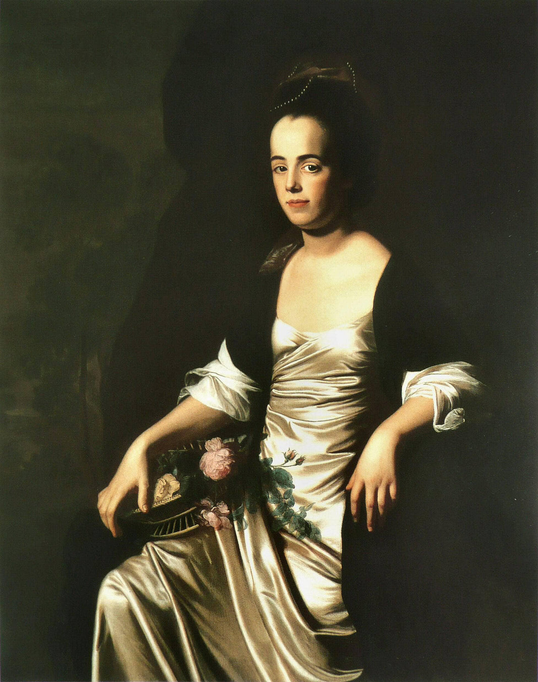 Portrait of Mrs. John Stevens (Judith Sargent, later Mr. John Murray) by John Singleton Copley — hand-painted portrait oil painting reproduction on canvas