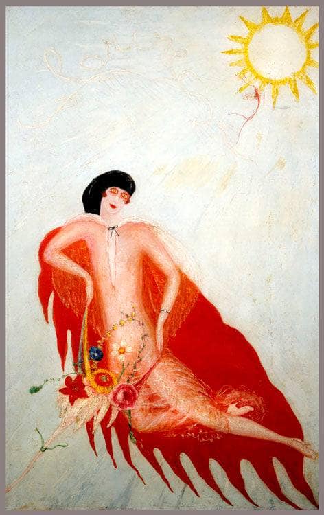 Portrait of Myself by Florine Stettheimer — hand-painted portrait oil painting reproduction on canvas