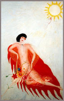 Portrait of Myself by Florine Stettheimer — female oil painting wall art, Naïve Art Primitivism