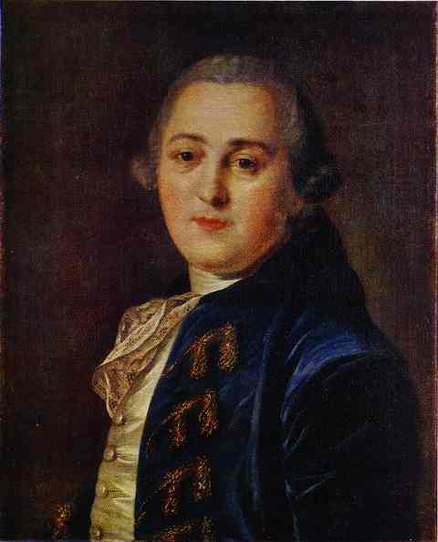 Portrait of N.A.Demidov by Fyodor Rokotov — hand-painted portrait oil painting reproduction on canvas