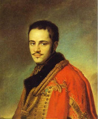 Portrait of N. N. Rayevsky Jr by Vasily Tropinin — hand-painted portrait oil painting reproduction on canvas