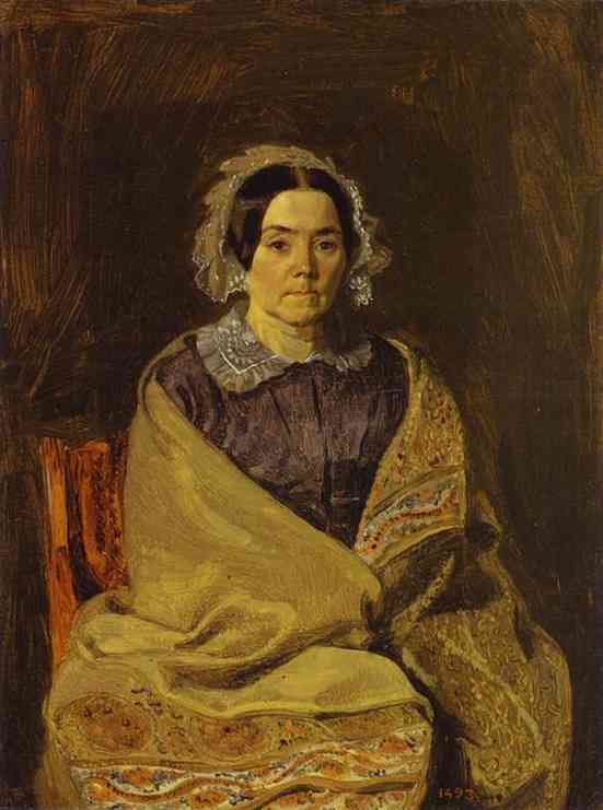 Portrait of  N. P. Chernyshova by Pavel Fedotov — hand-painted portrait oil painting reproduction on canvas
