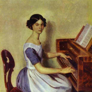 Portrait of Nadezhda P. Zhdanovich at the Piano