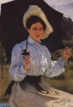 Portrait of Nadezhda Repina, the Artist's Daughter - Ilya Repin