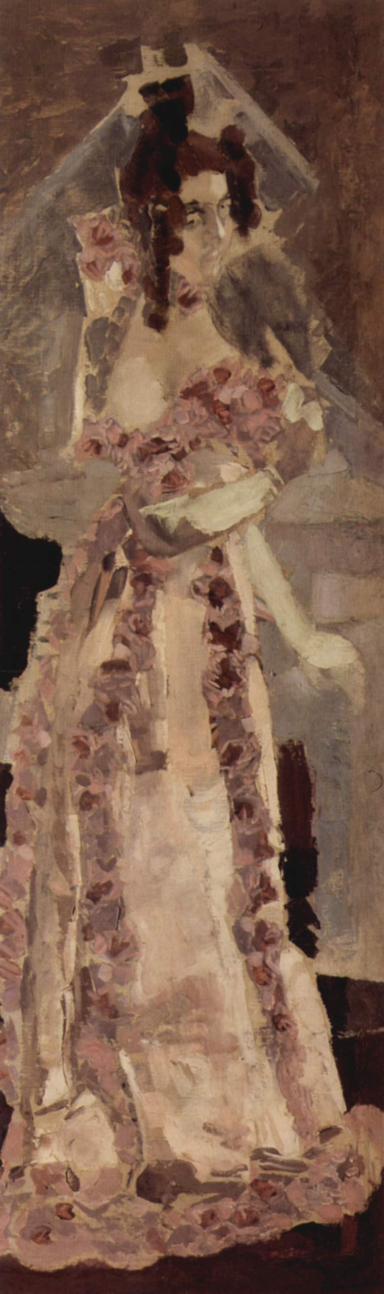 Portrait of Nadezhda Zabela-Vrubel by Mikhail Vrubel, hand-painted portrait oil painting reproduction on canvas