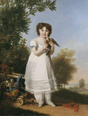 Portrait of Napoleona Elisa Baciocchi by Marie-Guillemine Benoist — hand-painted portrait oil painting reproduction on canvas