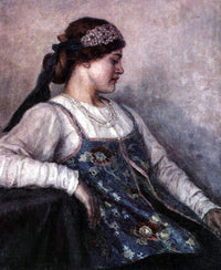 Portrait of Natalia F. Matveeva by Vasily Surikov — hand-painted portrait oil painting reproduction on canvas