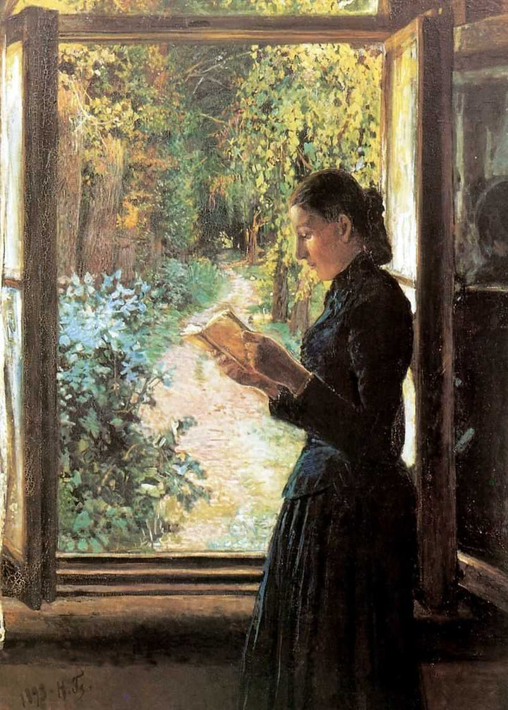 Portrait of Natalia Petrunkevich by Nikolai Ge — hand-painted portrait oil painting reproduction on canvas