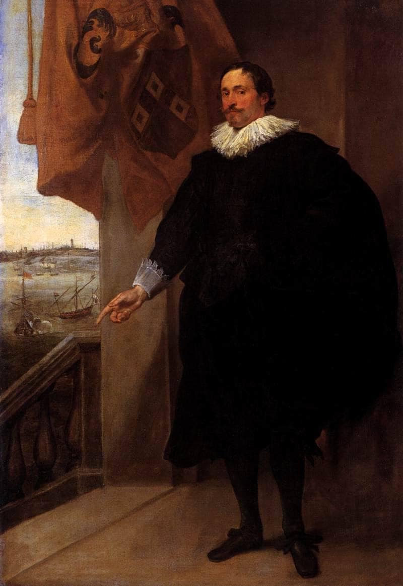 Portrait of Nicolaes van der Borght by Anthony van Dyck — hand-painted portrait oil painting reproduction on canvas