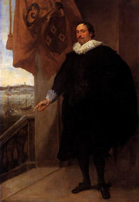 Portrait of Nicolaes van der Borght by Anthony van Dyck — hand-painted portrait oil painting reproduction on canvas