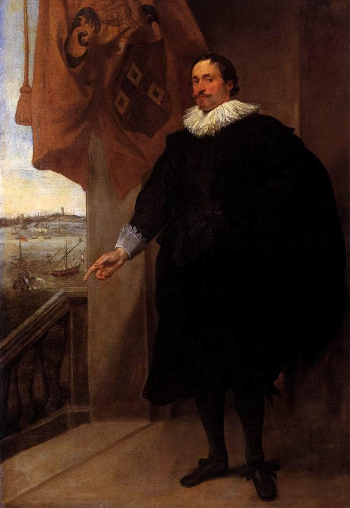Portrait of Nicolaes van der Borght by Anthony van Dyck — hand-painted portrait oil painting reproduction on canvas