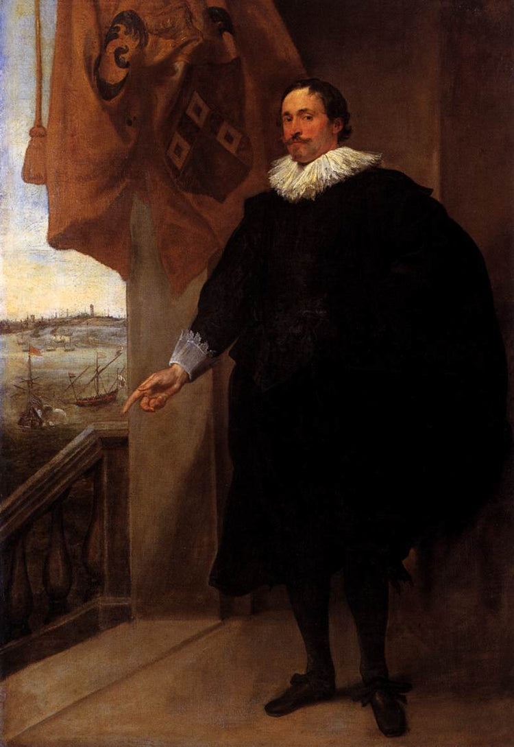 Portrait of Nicolaes van der Borght - Anthony van Dyck