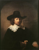 Portrait of Nicolas van Bambeeck by Rembrandt — hand-painted portrait oil painting reproduction on canvas