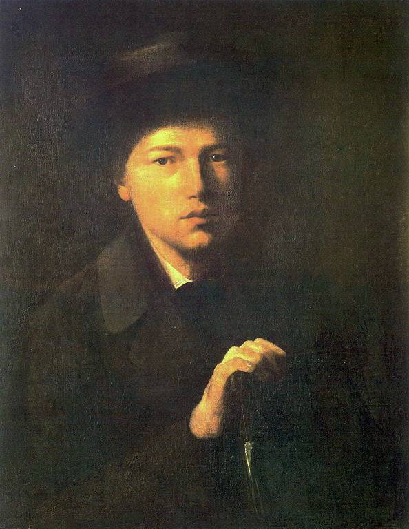 Portrait of Nikolai Kridener, the Artist's Brother - Vasily Perov