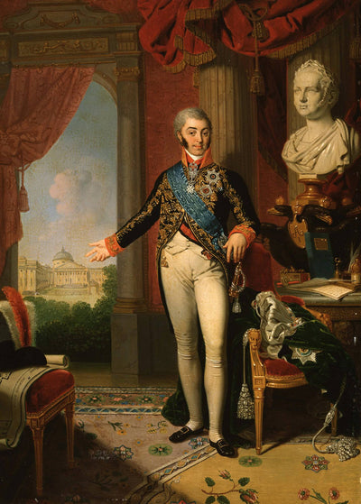 Portrait of Nikolai Sheremetev in living room