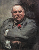 Portrait of Nikolay Chichagov by Konstantin Korovin — male oil painting wall art, Impressionism