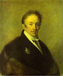 Portrait of Nikolay Karamzin by Alexey Venetsianov — male oil painting wall art, Realism