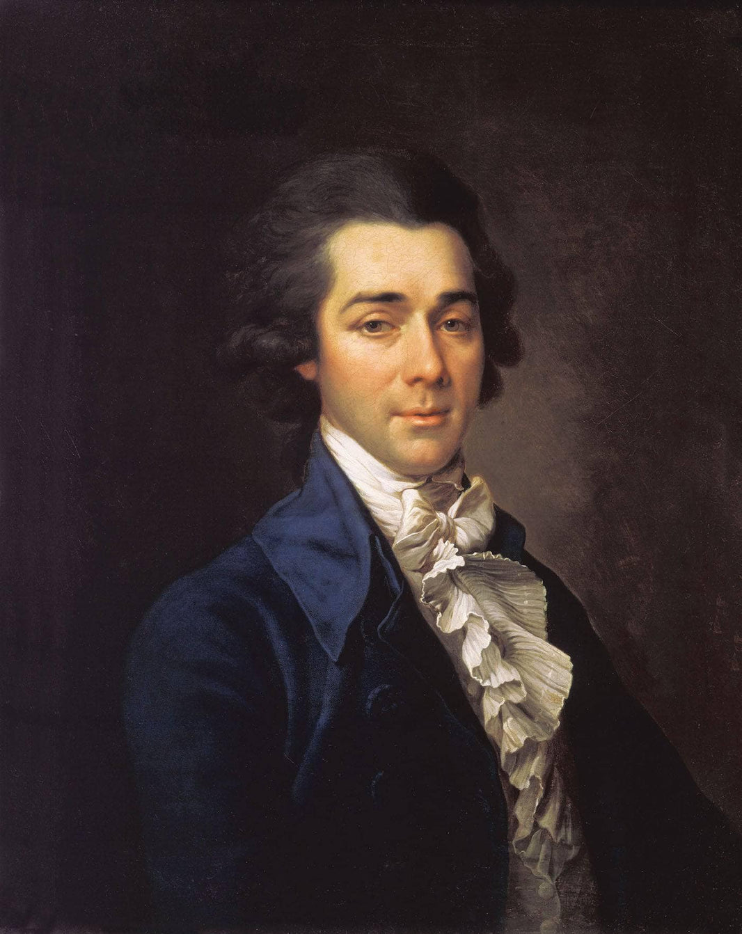 Portrait of Nikolay Lvov by Dmitry Levitzky — hand-painted portrait oil painting reproduction on canvas