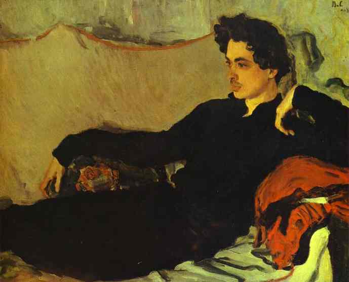 Portrait of Nikolay Pozniakov by Valentin Serov — hand-painted portrait oil painting reproduction on canvas