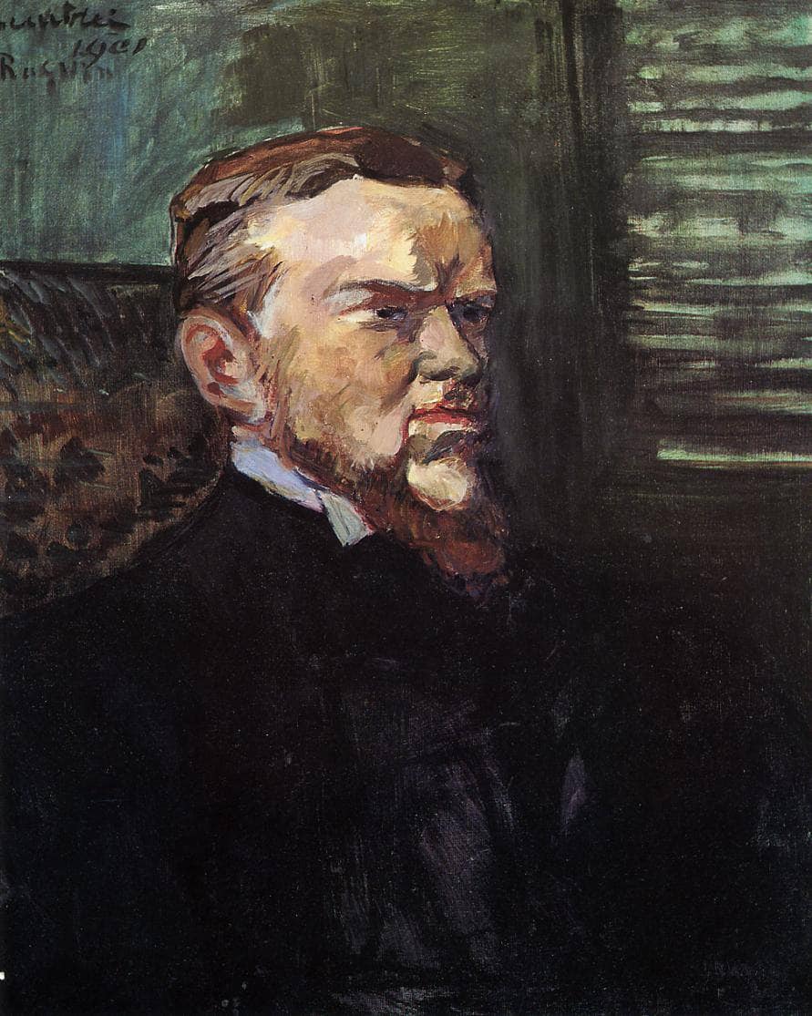 Portrait of Octave Raquin by Henri de Toulouse-Lautrec — hand-painted portrait oil painting reproduction on canvas