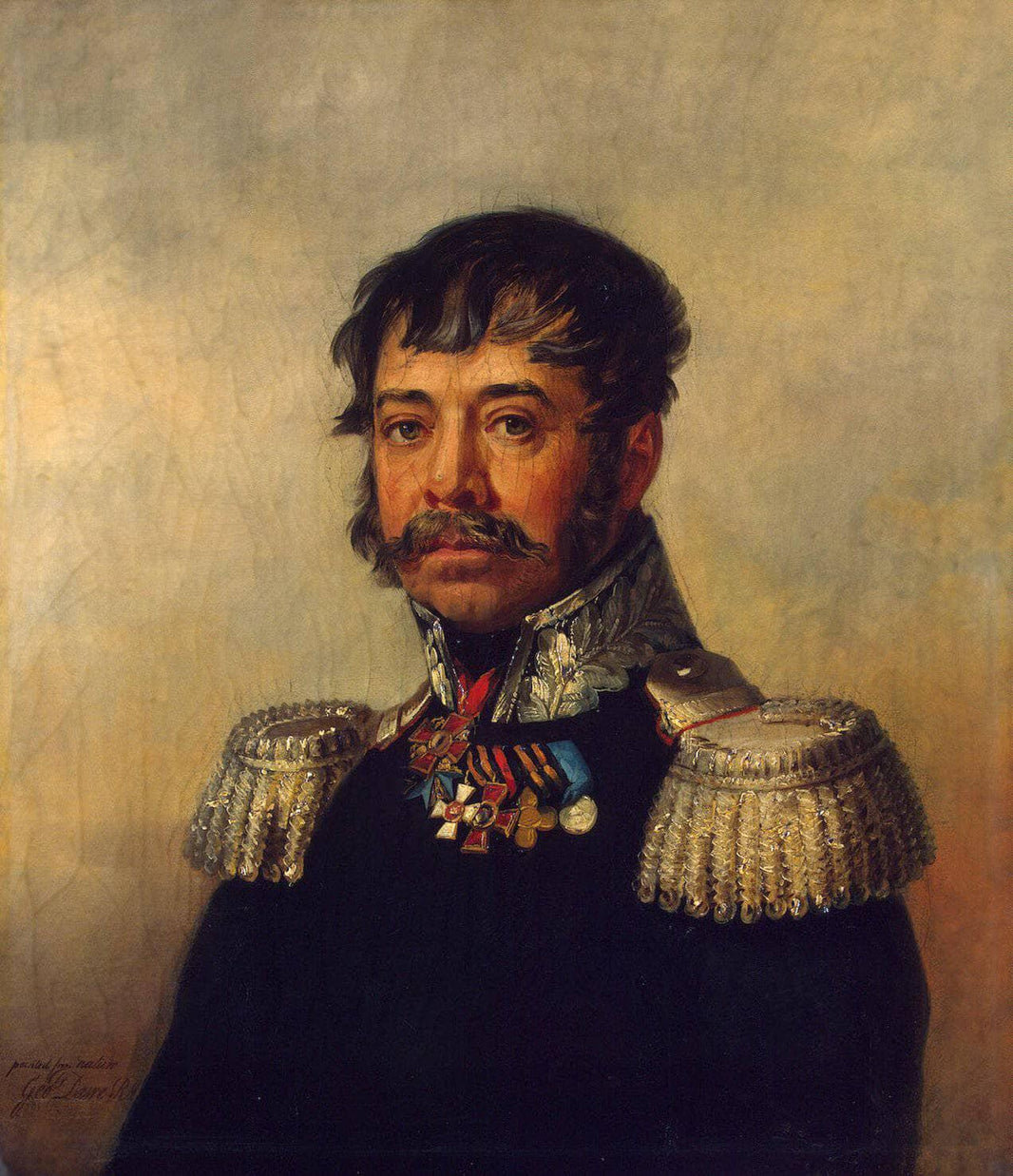 Portrait of Osip V. Ilovaisky by George Dawe — hand-painted portrait oil painting reproduction on canvas