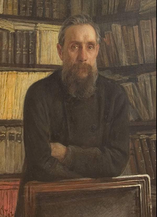 Portrait of P.A. Kostichev by Nikolai Ge — hand-painted portrait oil painting reproduction on canvas