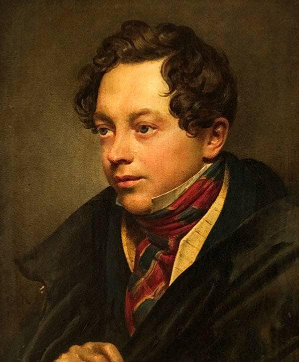 Portrait of P. Basin by Orest Kiprensky — hand-painted portrait oil painting reproduction on canvas