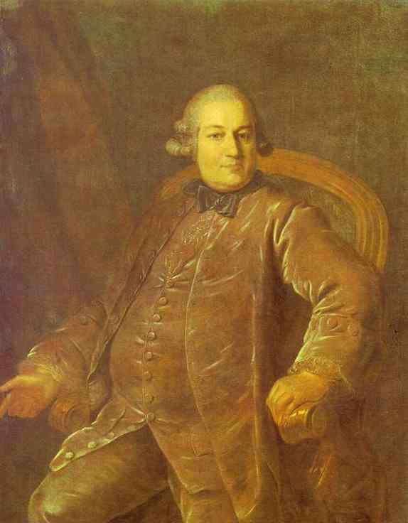 Portrait of P.I.Vyrubov by Fyodor Rokotov — hand-painted portrait oil painting reproduction on canvas