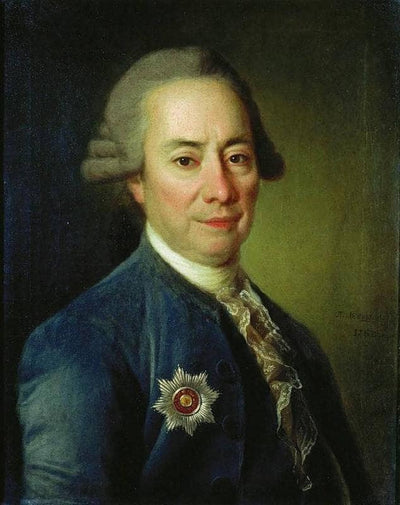 Portrait of P. V. Bakunin in hallway