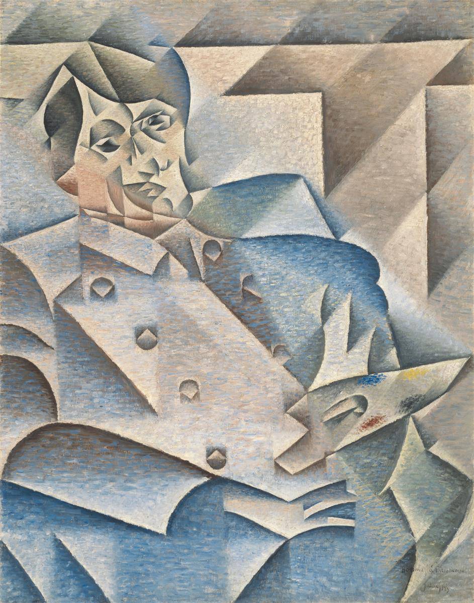 Portrait of Pablo Picasso by Juan Gris — hand-painted abstract oil painting reproduction on canvas