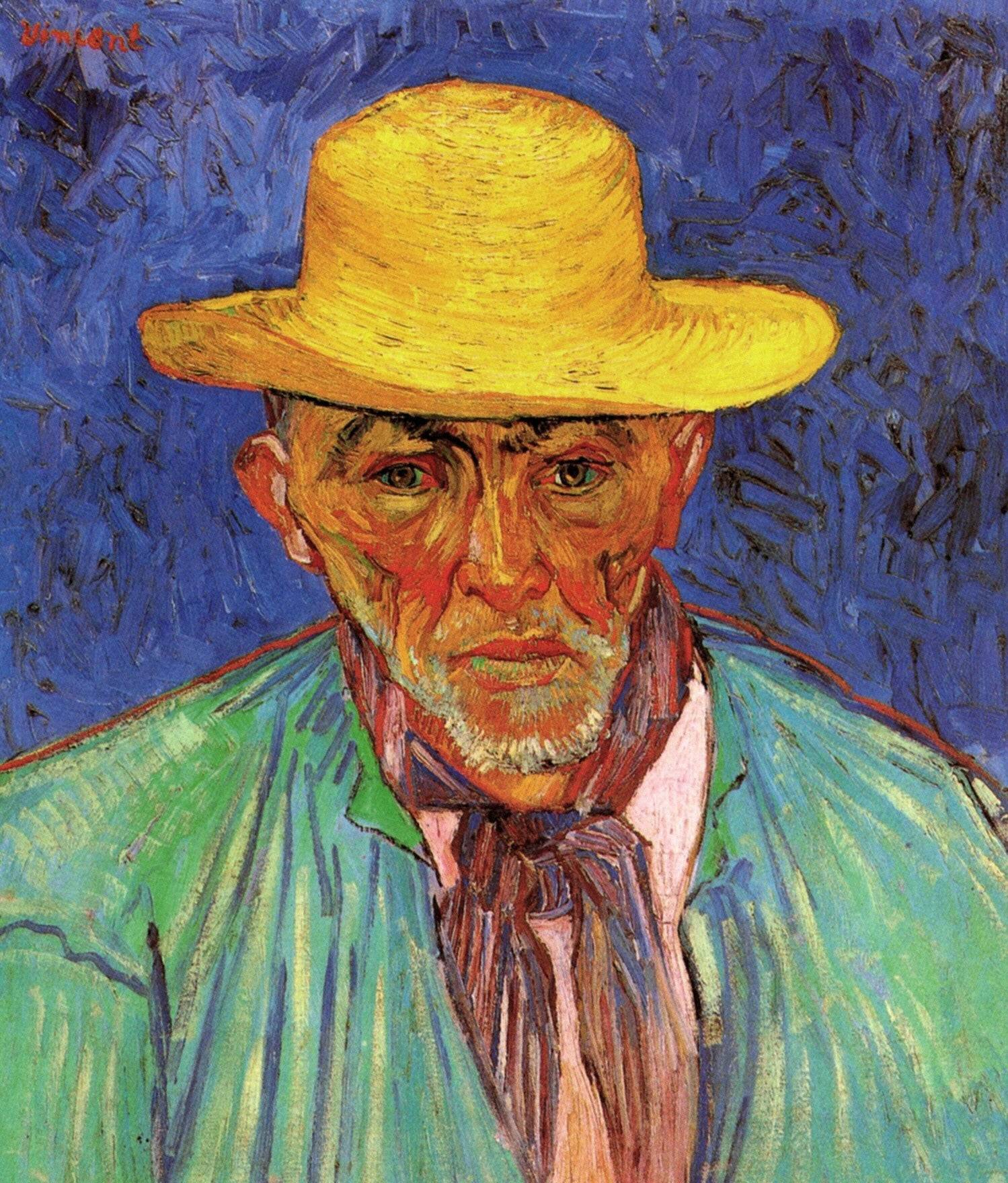 Portrait of Patience Escalier, Shepherd in Provence - Vincent van Gogh