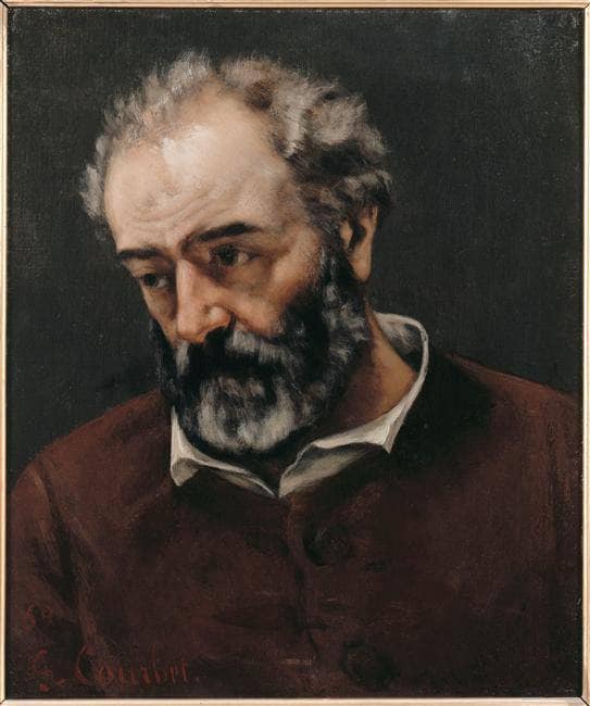 Portrait of Paul Chenavard by Gustave Courbet — hand-painted portrait oil painting reproduction on canvas