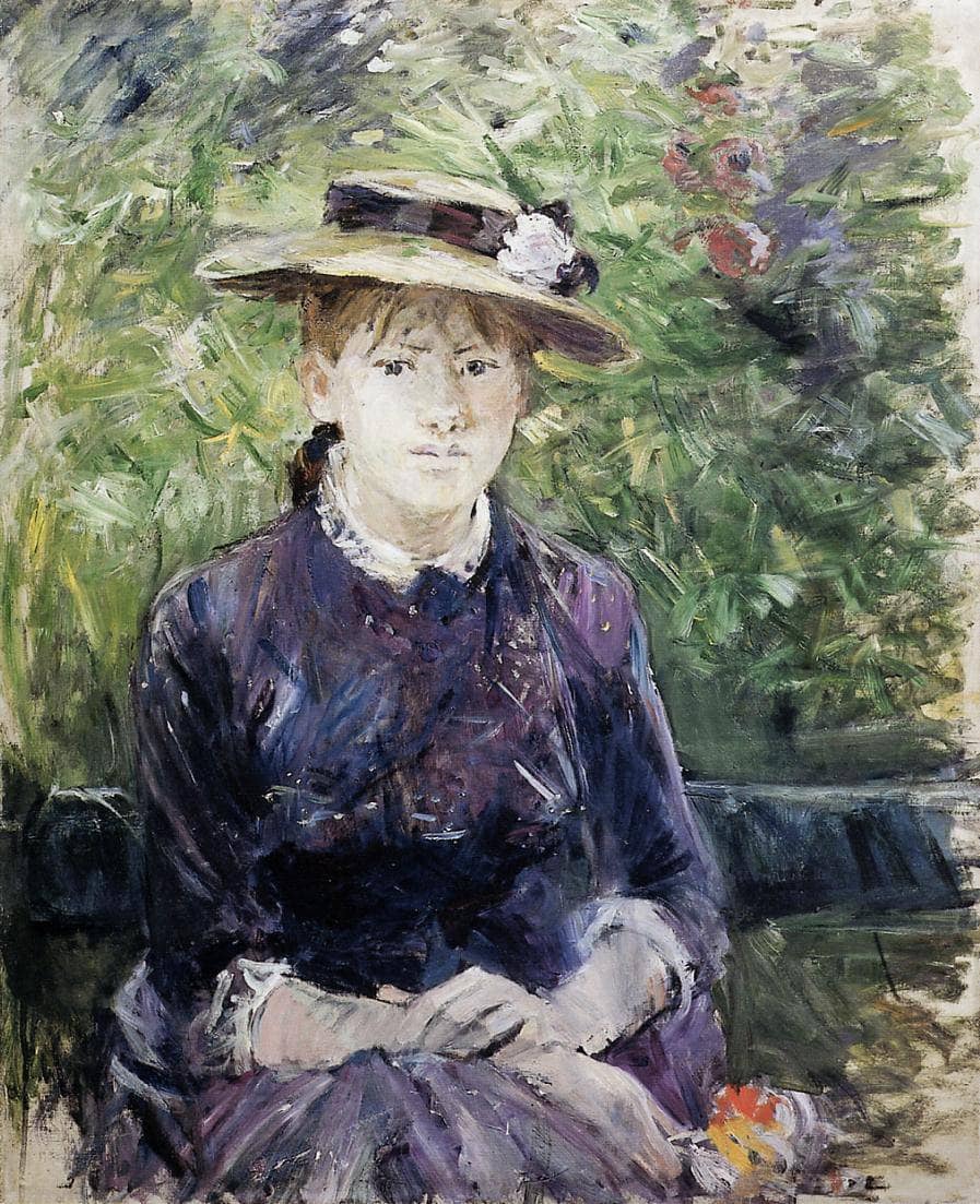 Portrait of Paule Gobillard by Berthe Morisot — hand-painted portrait oil painting reproduction on canvas