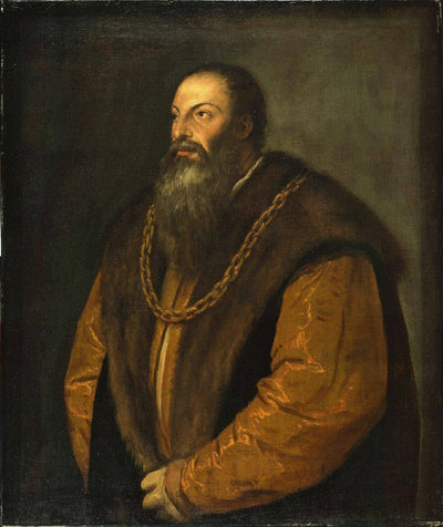 Portrait of Pietro Aretino in apartment