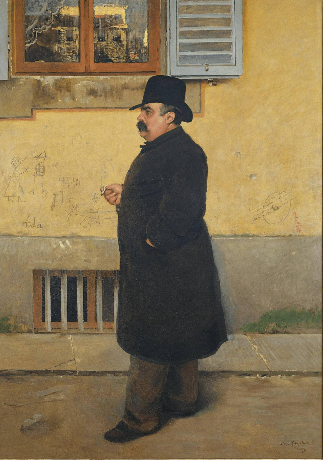 Portrait of Pietro Coccoluto Ferrigni known as Yorick son of Yorick by Vittorio Matteo Corcos — hand-painted portrait oil painting reproduction on canvas