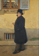 Portrait of Pietro Coccoluto Ferrigni known as Yorick son of Yorick by Vittorio Matteo Corcos — male oil painting wall art, Realism