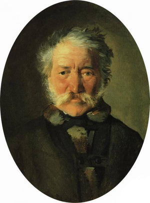 Portrait of Piotr Zabela - Nikolai Ge