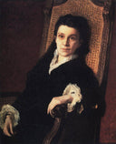 Portrait of Polixena Stasova by Ilya Repin — female oil painting wall art, Realism