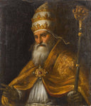 Portrait of Pope Pius V by Palma il Giovane — male oil painting wall art, Mannerism Late Renaissance