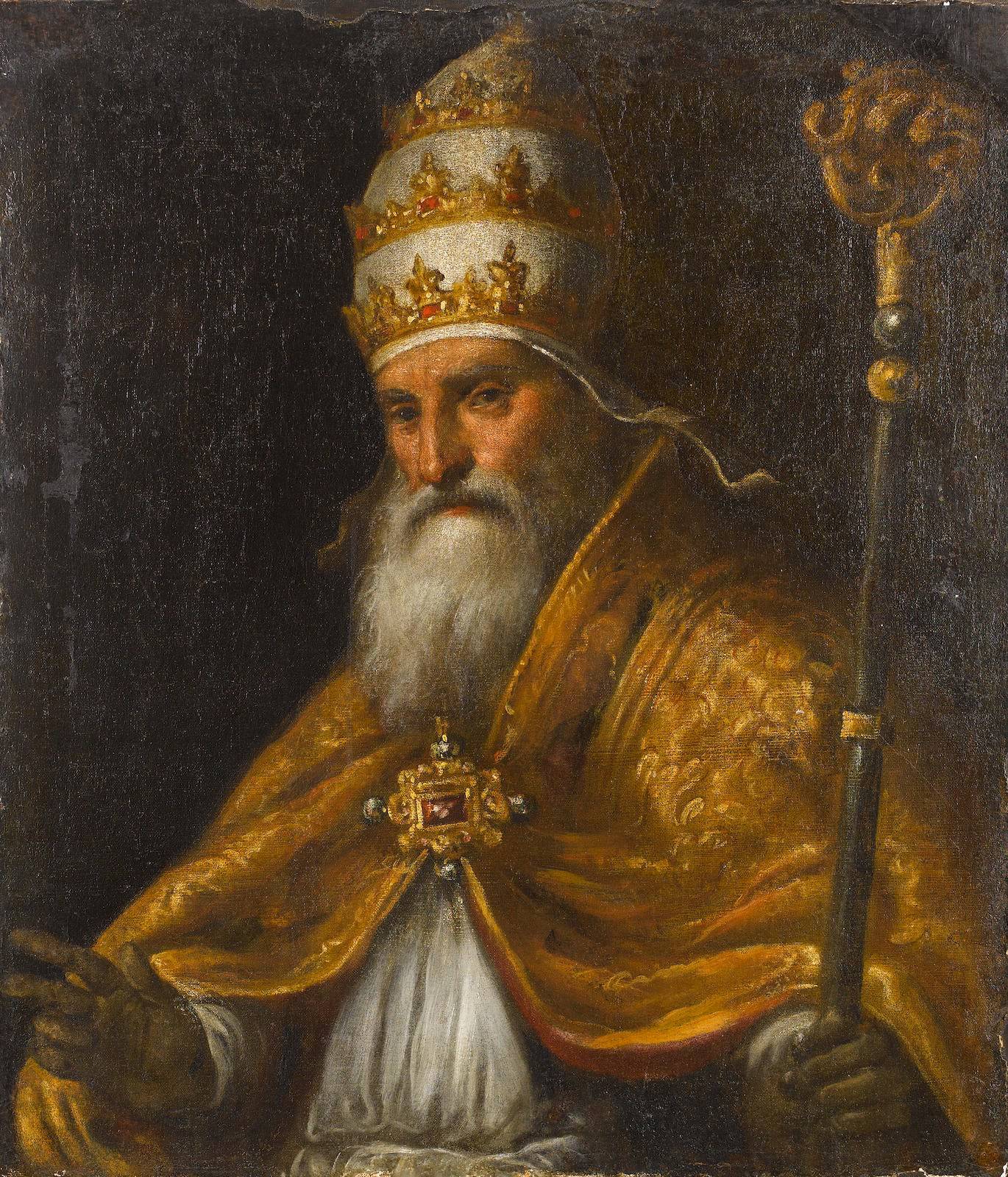 Portrait of Pope Pius V - Palma il Giovane