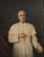 Portrait of Pope Pius X in kitchen