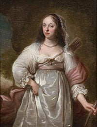 Portrait of Portrait of a Woman Dressed as a Huntress by Ferdinand Bol — hand-painted portrait oil painting reproduction on canvas